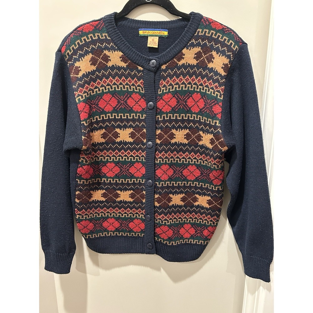 Bryn Connelly Long Sleeve 1990's Vintage‎ Cardigan Size Small Acrylic